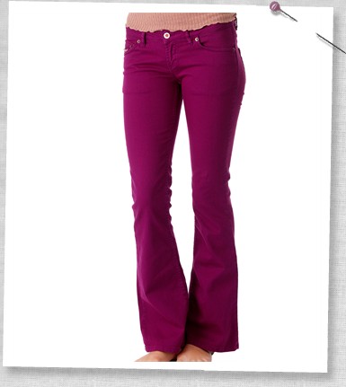 #724A Odd Molly Contour Jean in Purple, new for Sping 09!!!