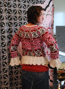 Odd Molly #75 Afterafterski Sweater, Chalk Back